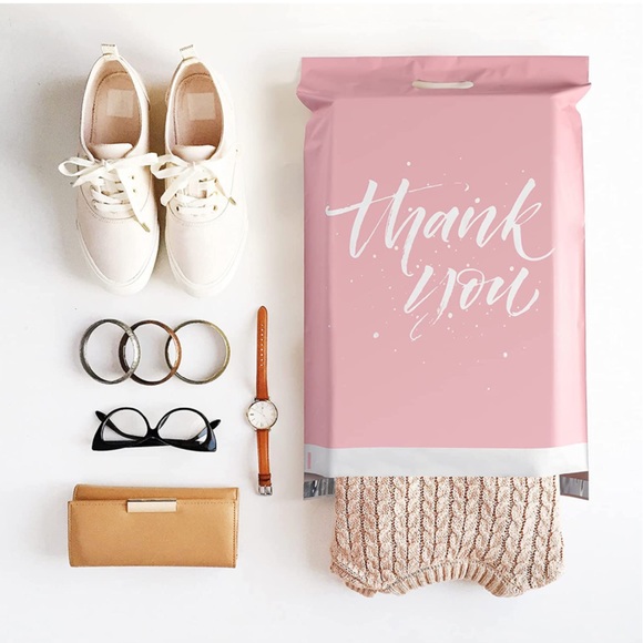 2/$25๐ฆ 10 LARGE pink poly mailers 14.5 x 19 + 10 FREE stickers - Picture 2 of 2